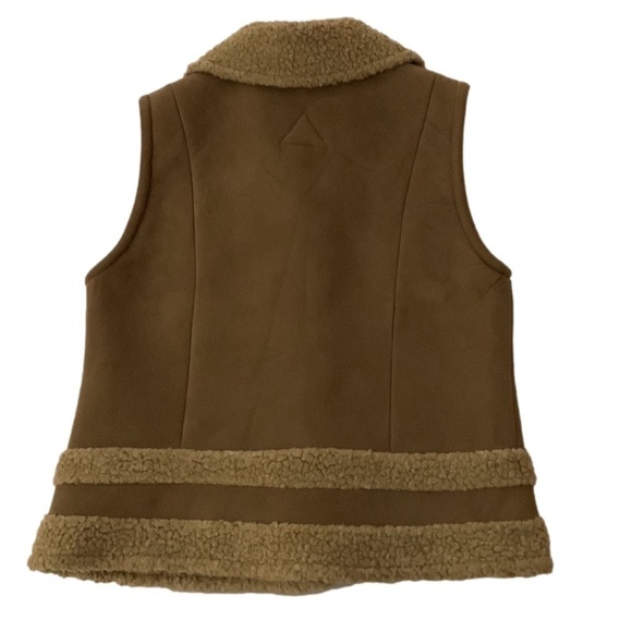 Fjall Berber Vest, Size M, Camel & Beige - Picture 2 of 7